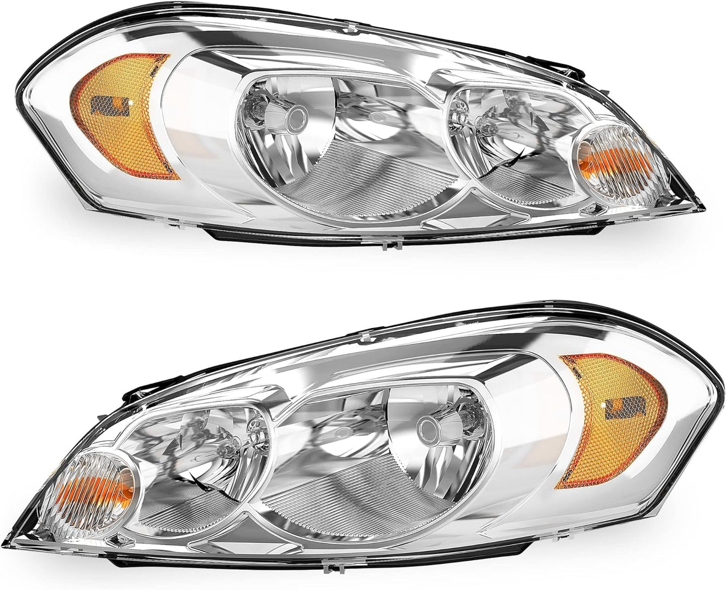 oEdRo Headlights Assembly for Chevy Impala & Monte Carlo Models