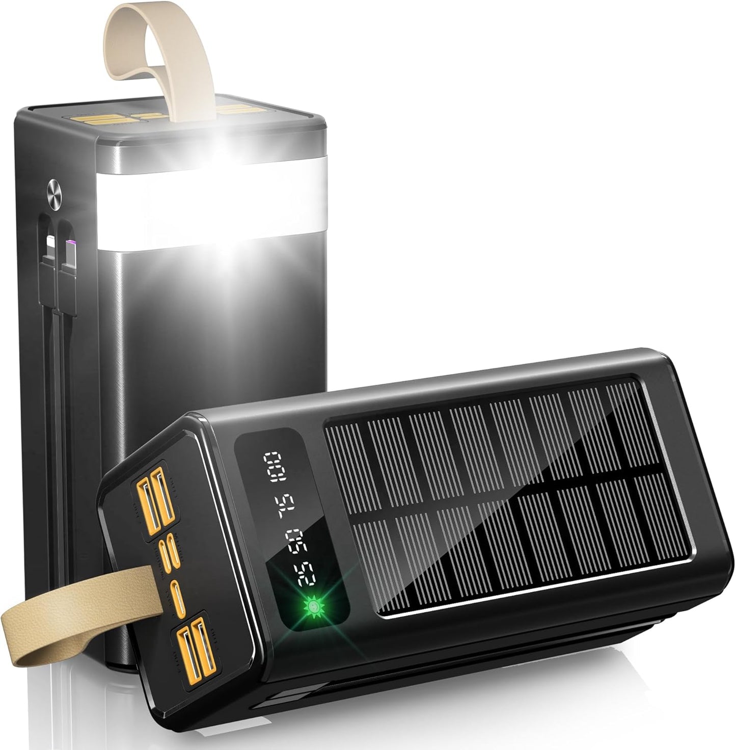 90000mAh Power Bank with Solar Charger for Camping and Travel