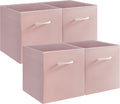 StorageWorks Pink Storage Cubes 13x13 Storage Cube Bins - Collapsible