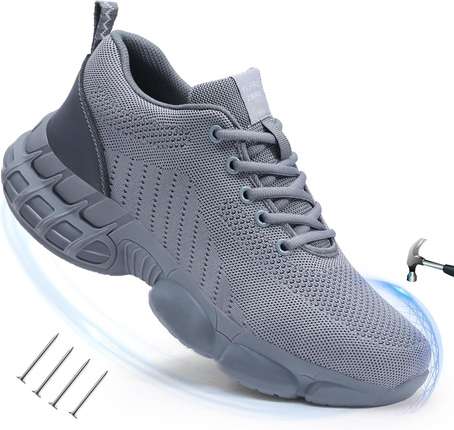 Lightweight Steel Toe Shoes for Men - Safety Sneakers for Work