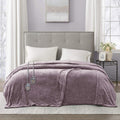 Beautyrest Heated Plush Electric Blanket Full - Lavender, 20 Heat