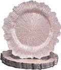 Reef Charger Plates 13 in Plastic Floral Charger Plates - Party Table