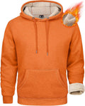 MAGCOMSEN Men's Heavy Hoodie Sherpa Fleece Lined Pullover - Warm cold