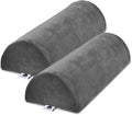 Half Moon Bolster Pillow 2 Pack for Legs, Knees, Lower Back - Support