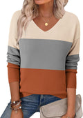 Zeagoo Women's V Neck Knit Sweater Tops - Soft, Business Casual