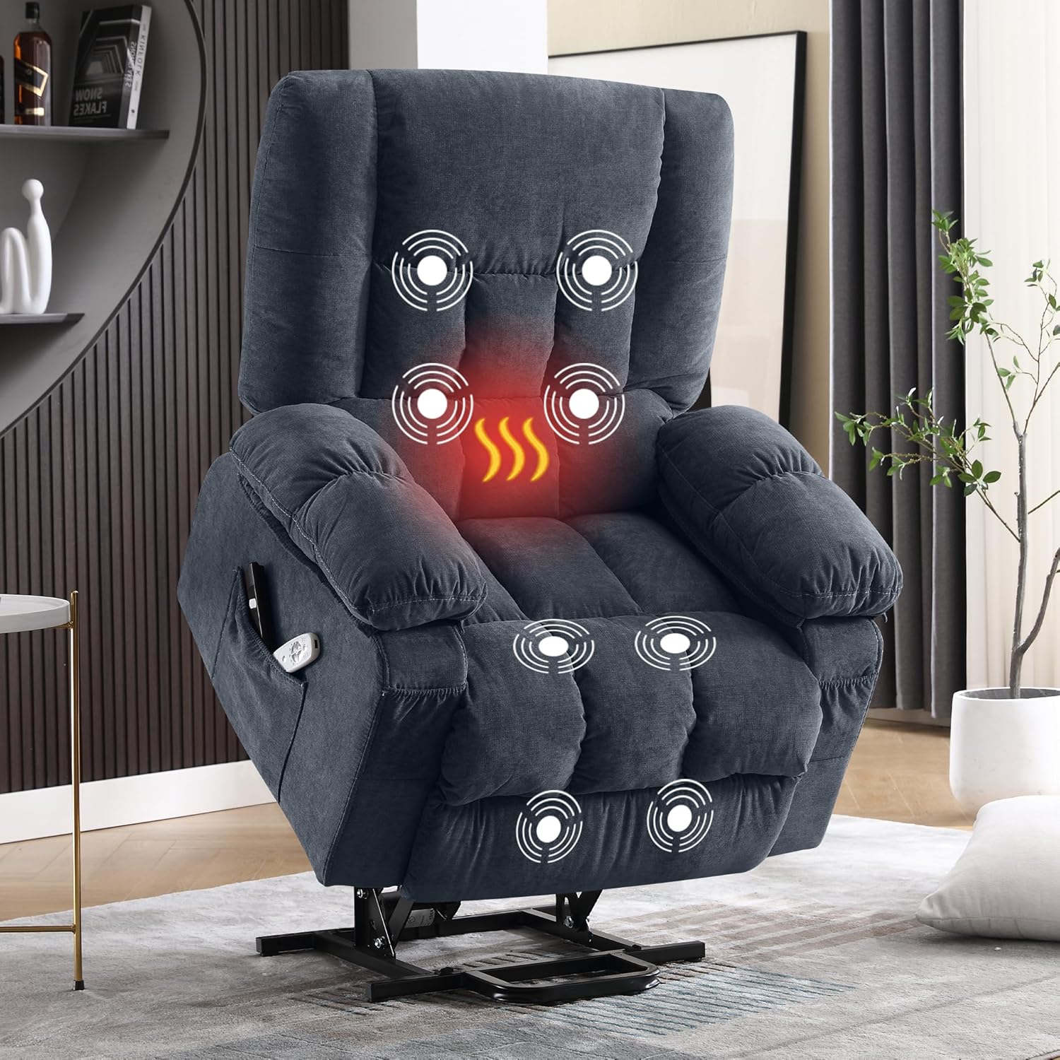 Power Lift Recliner Chair with Massage and Heating Functions
