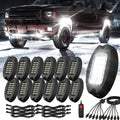 TDE Explorer Lighting 12 Pods Alloy Pure White LED Rock Lights
