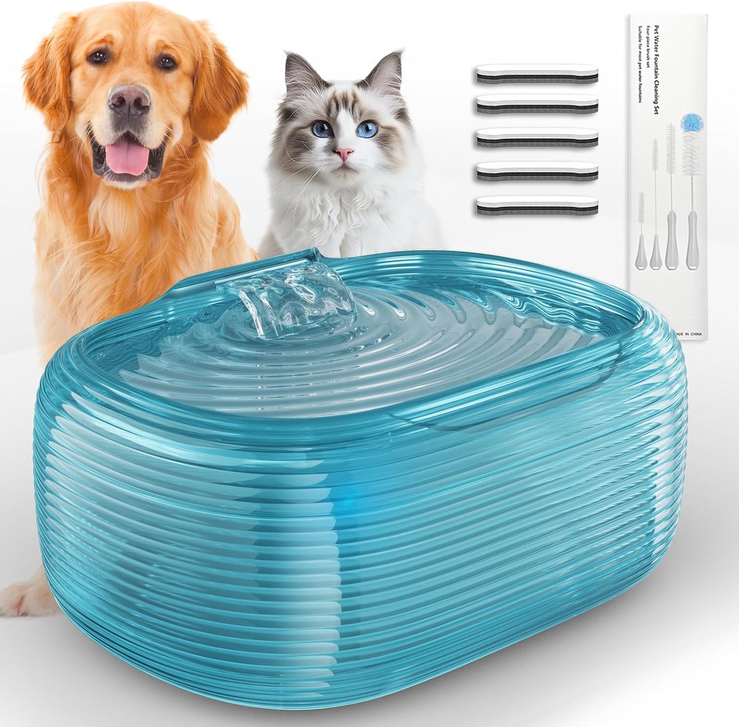 JMICOW 10L Dog Water Fountain for Large Dogs with Filters