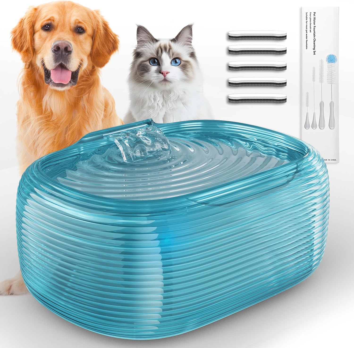 JMICOW 10L Dog Water Fountain for Large Dogs with Filters