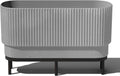 Demi Series Raised Long Planter 30 in with Acacia Stand