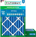 Filterbuy 18x24x4 Air Filter MERV 13 Optimal Smoke & Allergy Defense