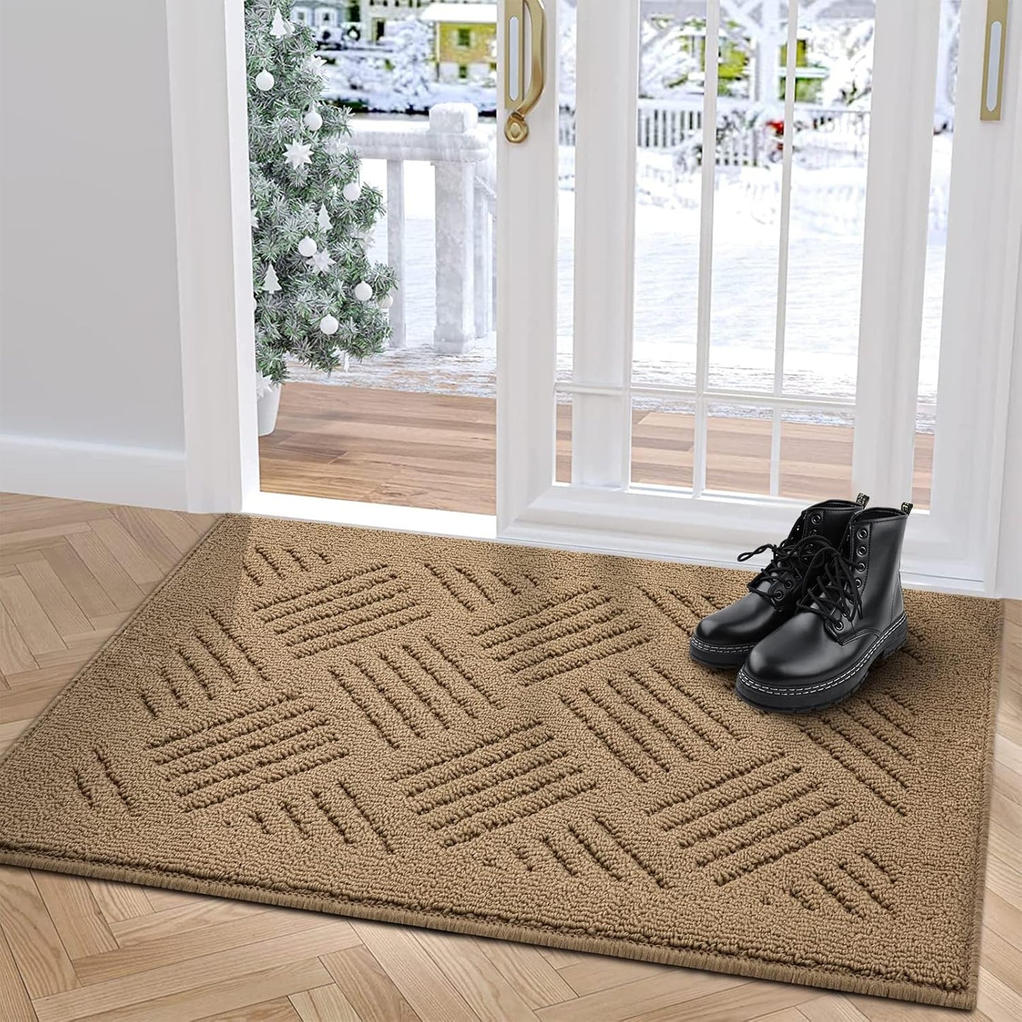 Indoor Doormat Non Slip Entrance Rug for Clean Floors
