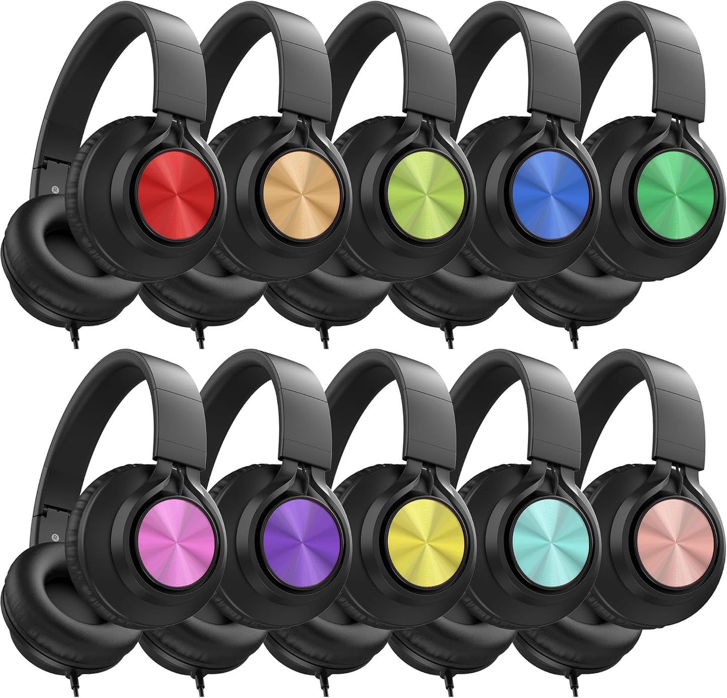 AILIHEN Headphones Bulk for Classroom - Kids Wired Headsets