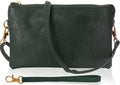 Vegan Leather Wristlet Purse for Women - Convertible Small Clutch