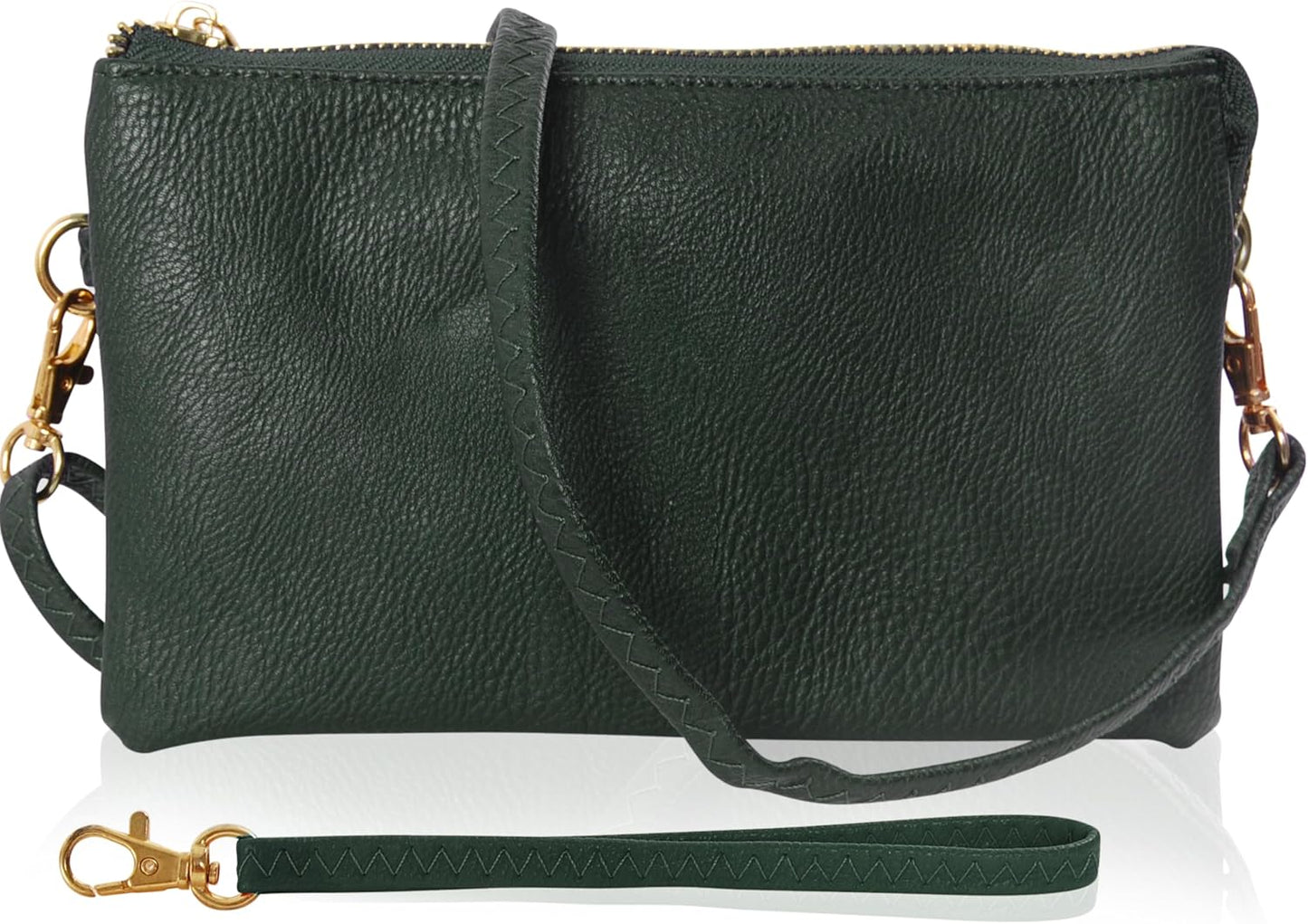 Vegan Leather Wristlet Purse for Women - Stylish Clutch Bag