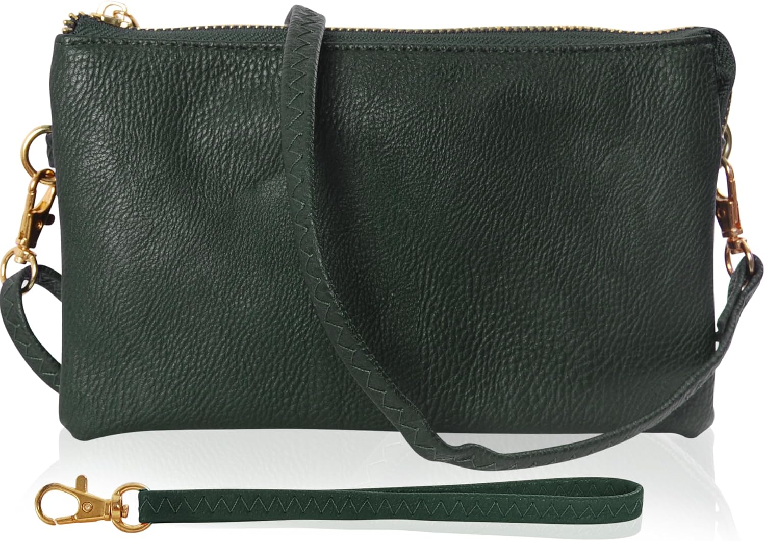 Vegan Leather Wristlet Purse for Women - Stylish Clutch Bag