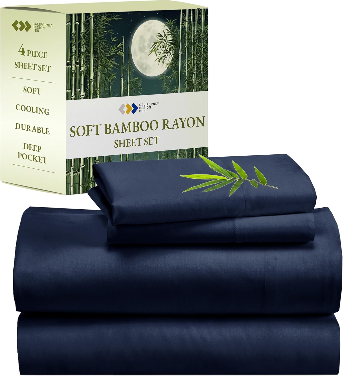 Cooling Queen Size Bamboo Sheets Set for Luxurious Sleep