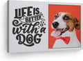 Custom Photo Canvas Print 15x22 in - Personalized Dog Quote Print
