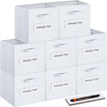 13x13 Storage Cube Bins Set of 8 - Collapsible Fabric Cube Organizers