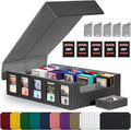 5-Row Card Storage Box 3900+ Capacity with Commander Display - Black