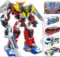 16 Astro Robot Toy Transformable Robot 6-in-1 - Big Car & Playset Fun