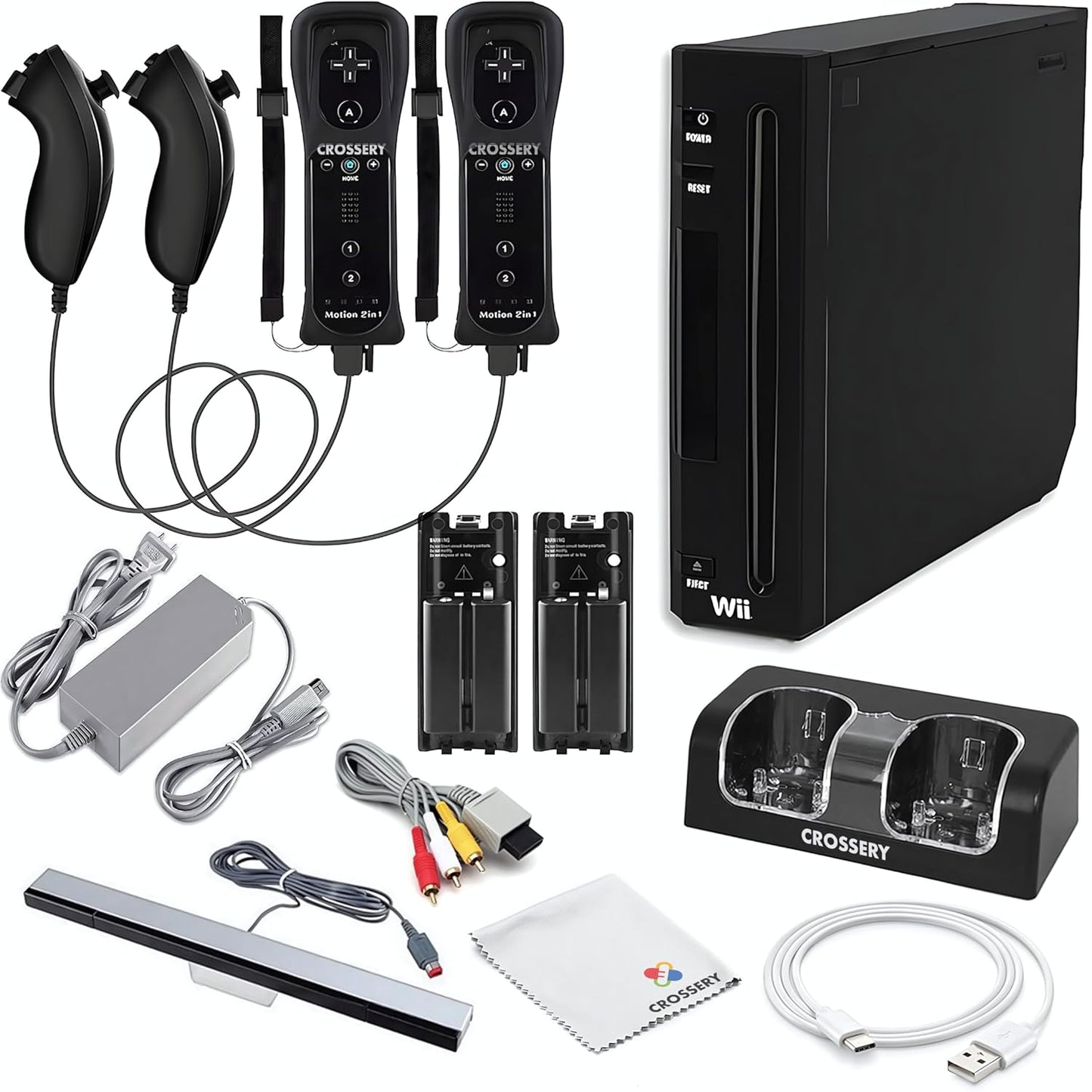 Nintendo Wii Console Bundle Black - Complete Gaming Package