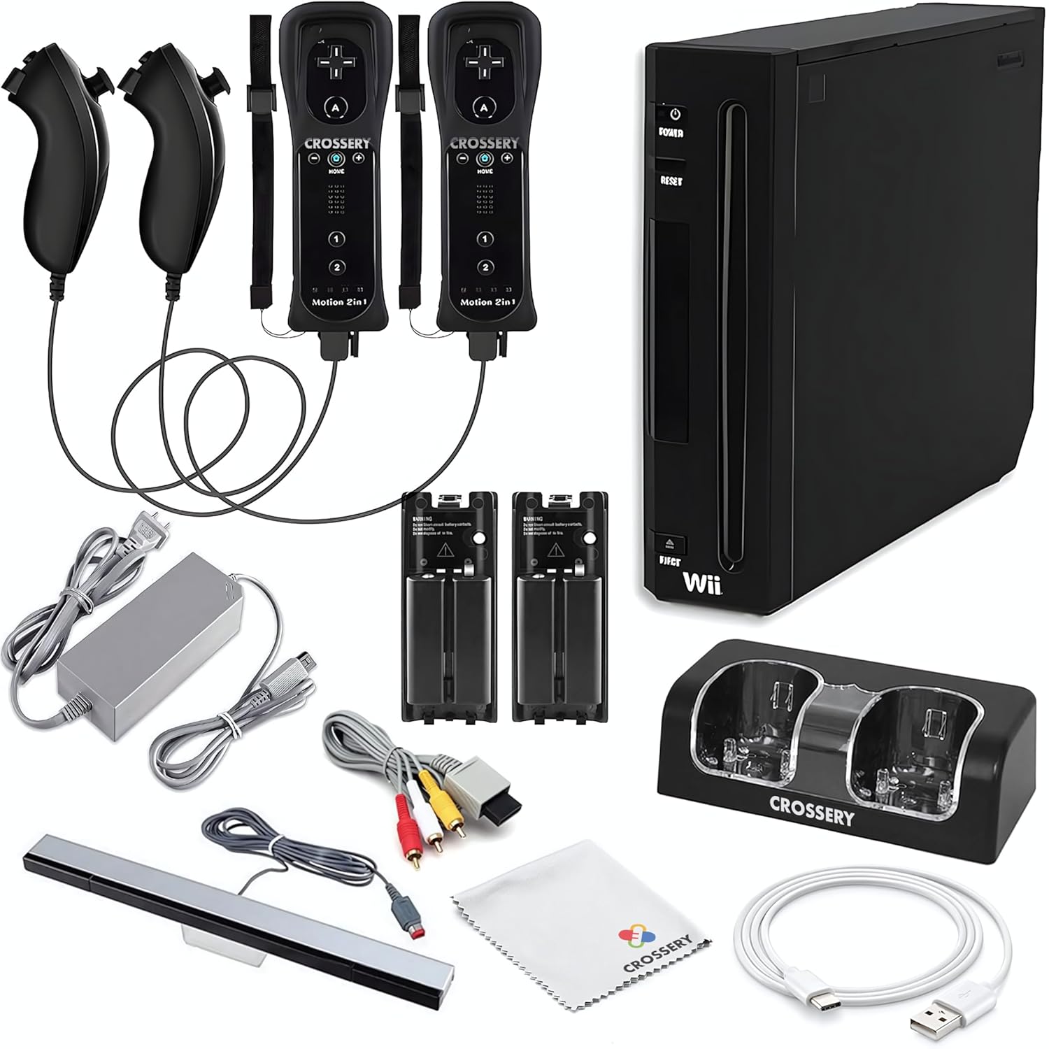 Nintendo Wii Console Bundle Black - Complete Gaming Package