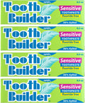 Squigle Tooth Builder SLS Free Toothpaste 4 oz Pack of 4 - Unflavored