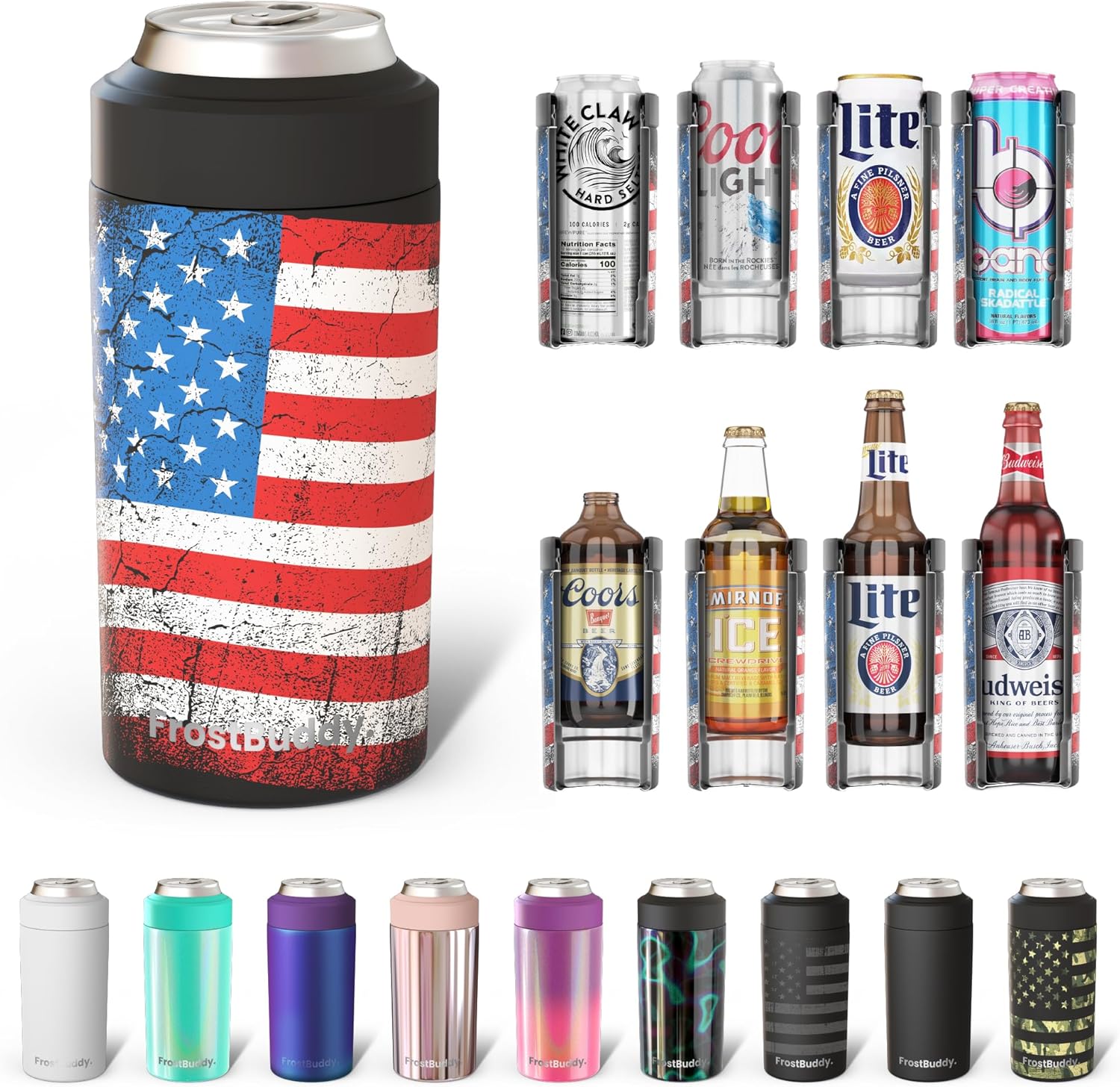 Frost Buddy Universal Can Cooler - Fits All Sizes of Drinks