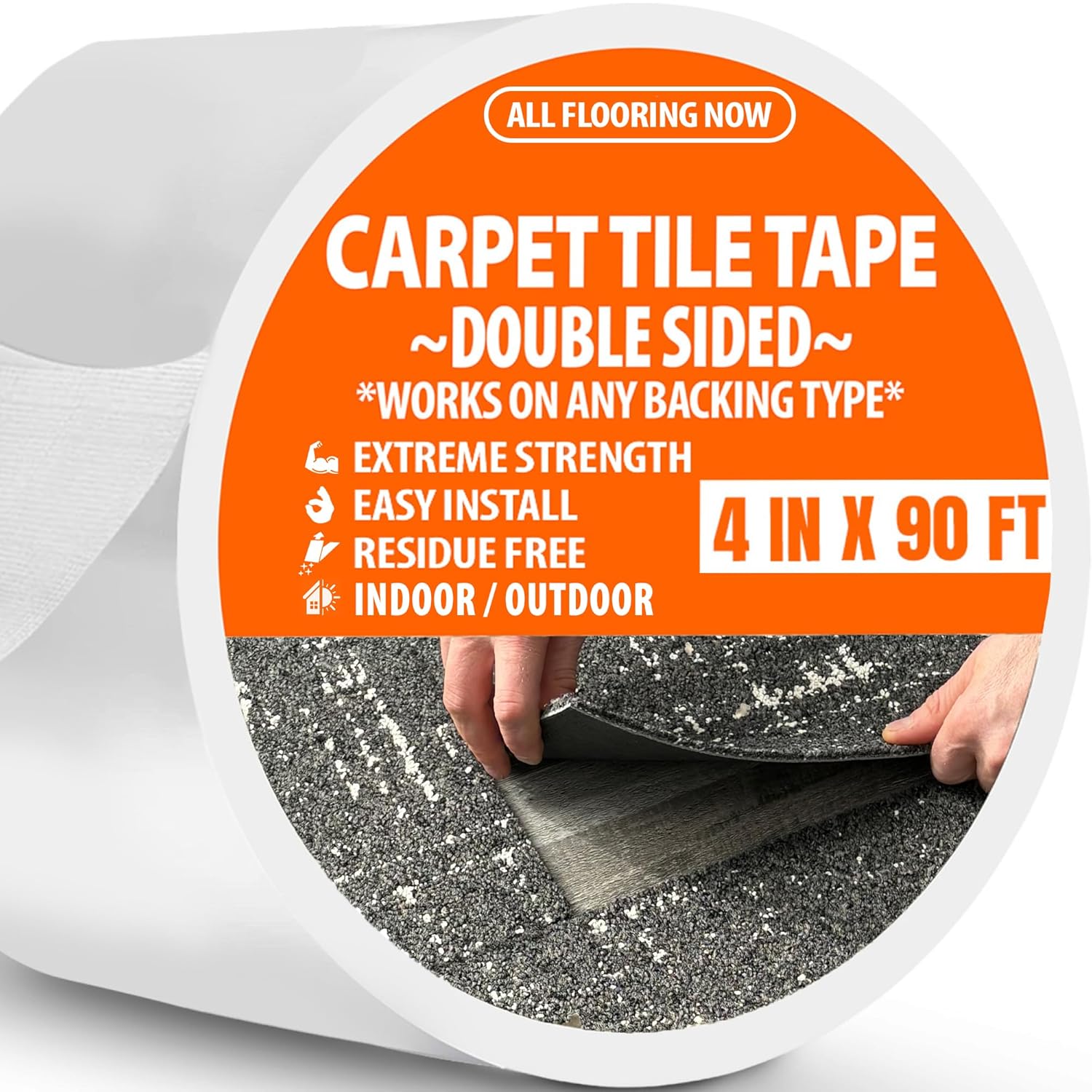 Heavy Duty Double Sided Carpet Tape for Rugs and Mats