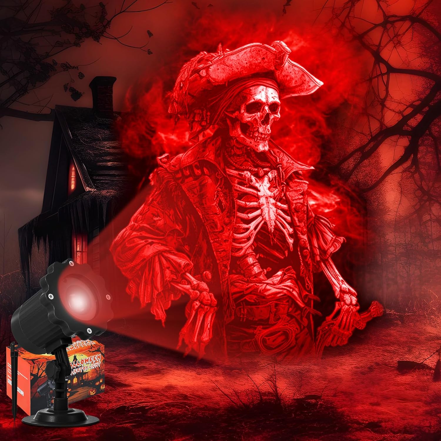 Dynamic Halloween Projector Lights for Spooky Atmosphere
