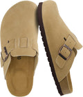 Suede Clog for Women - CUSHIONAIRE Hana Slip On Mule Comfort