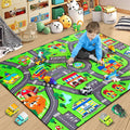 Kids Rug City Road Rug for Kids 4x6 ft - Soft Non-Slip Play Mat