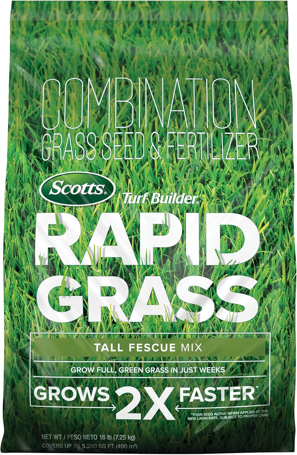 Scotts Turf Builder Rapid Grass Tall Fescue Mix for Quick Growth