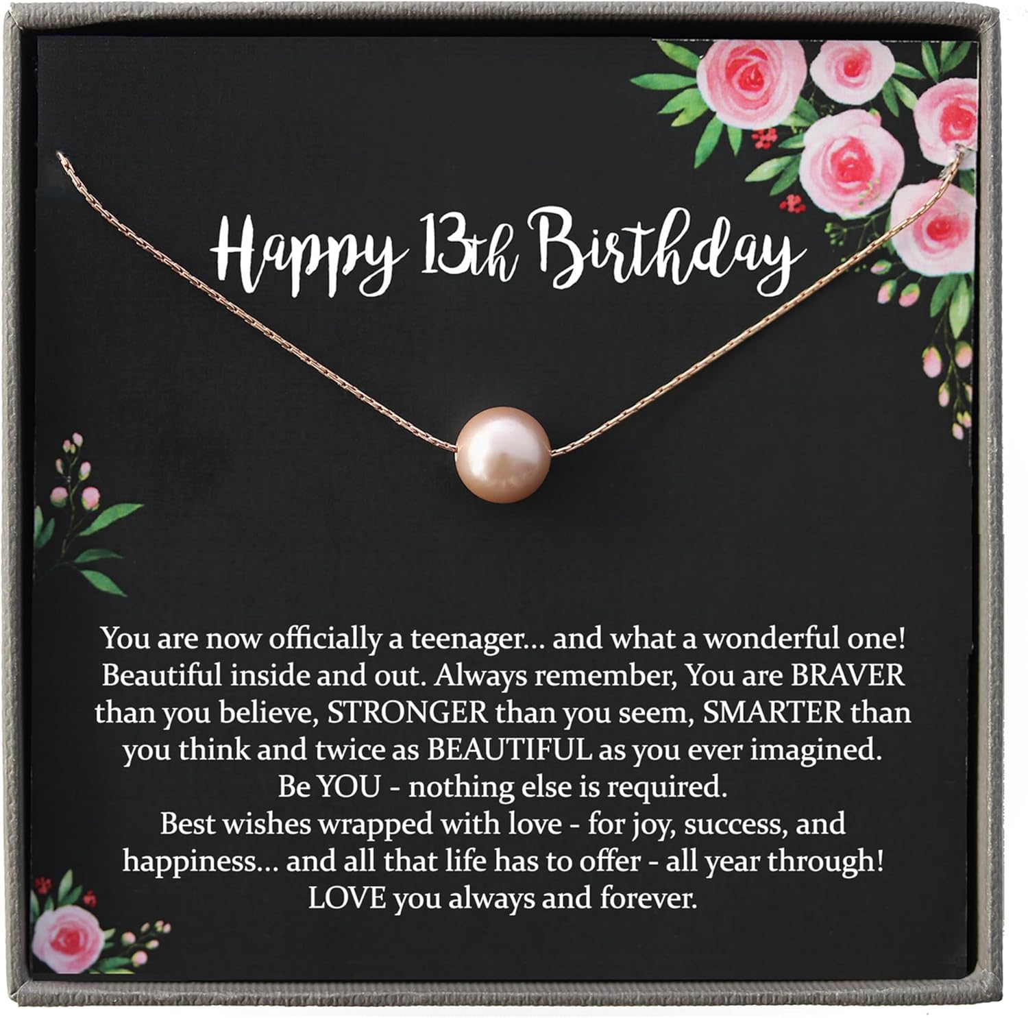 Be Wished Personalized 13th Birthday Gifts for Girls Necklace