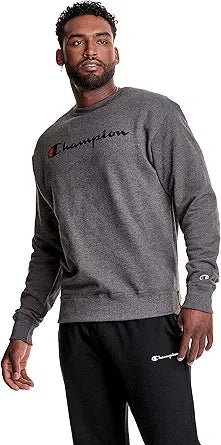 Champion Men's Powerblend Fleece Midweight Crewneck Sweatshirt