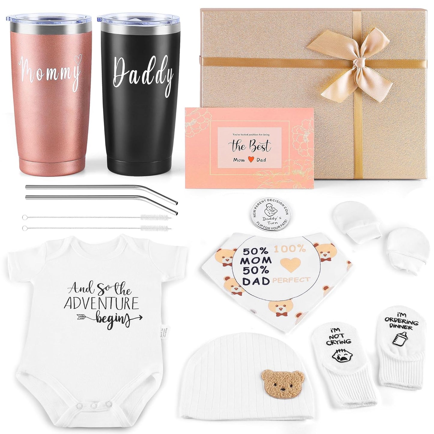 New Mom Gifts Basket for First Time Parents - Perfect Baby Shower