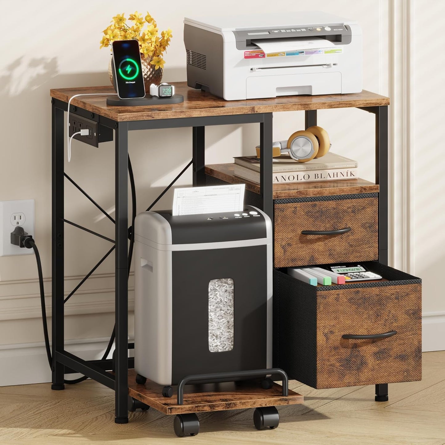 YAOHUOO Printer Stand: Stay Organized & Stylish