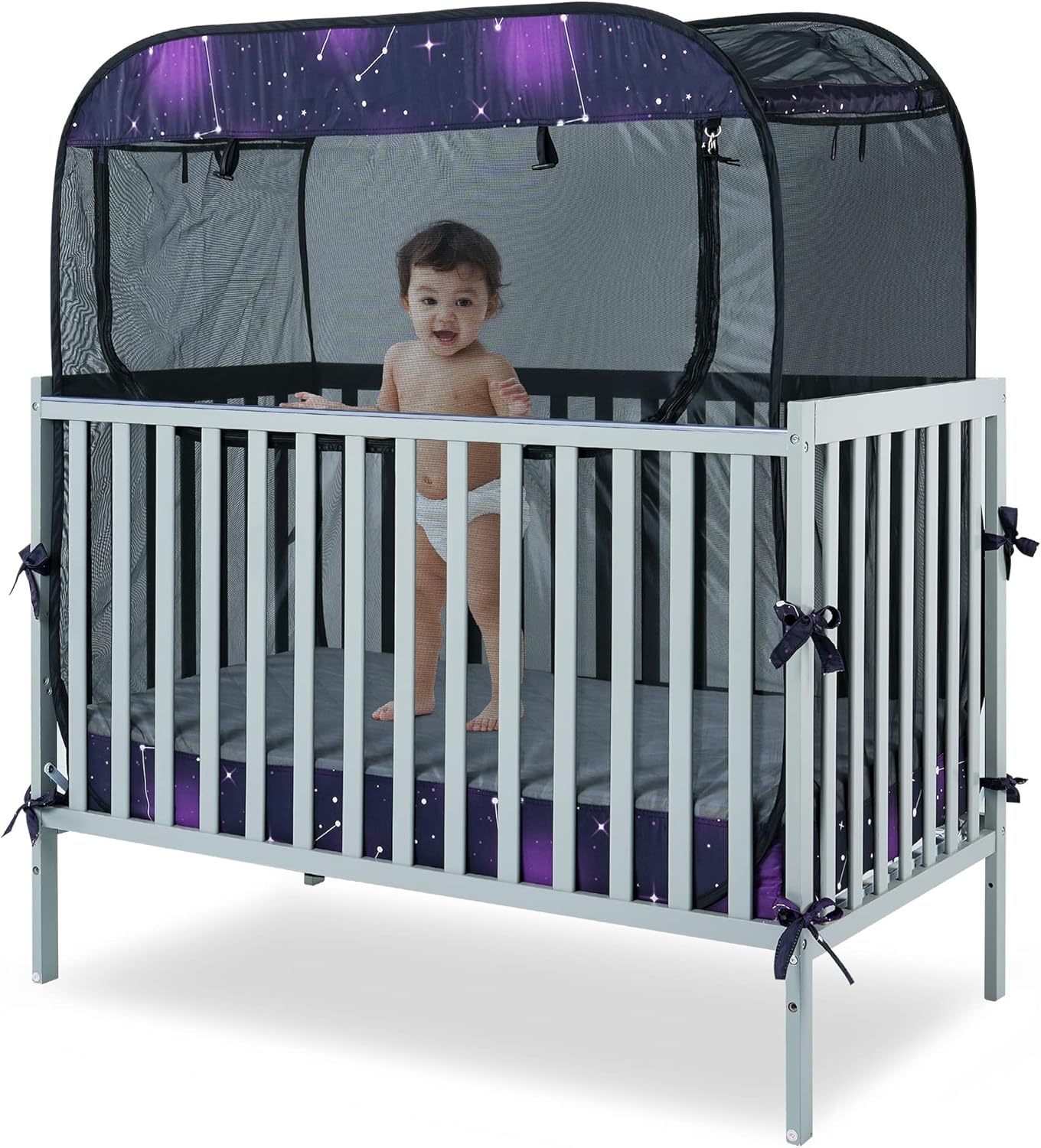 Porayhut Portable Baby Crib Net - Keep Baby Safe!