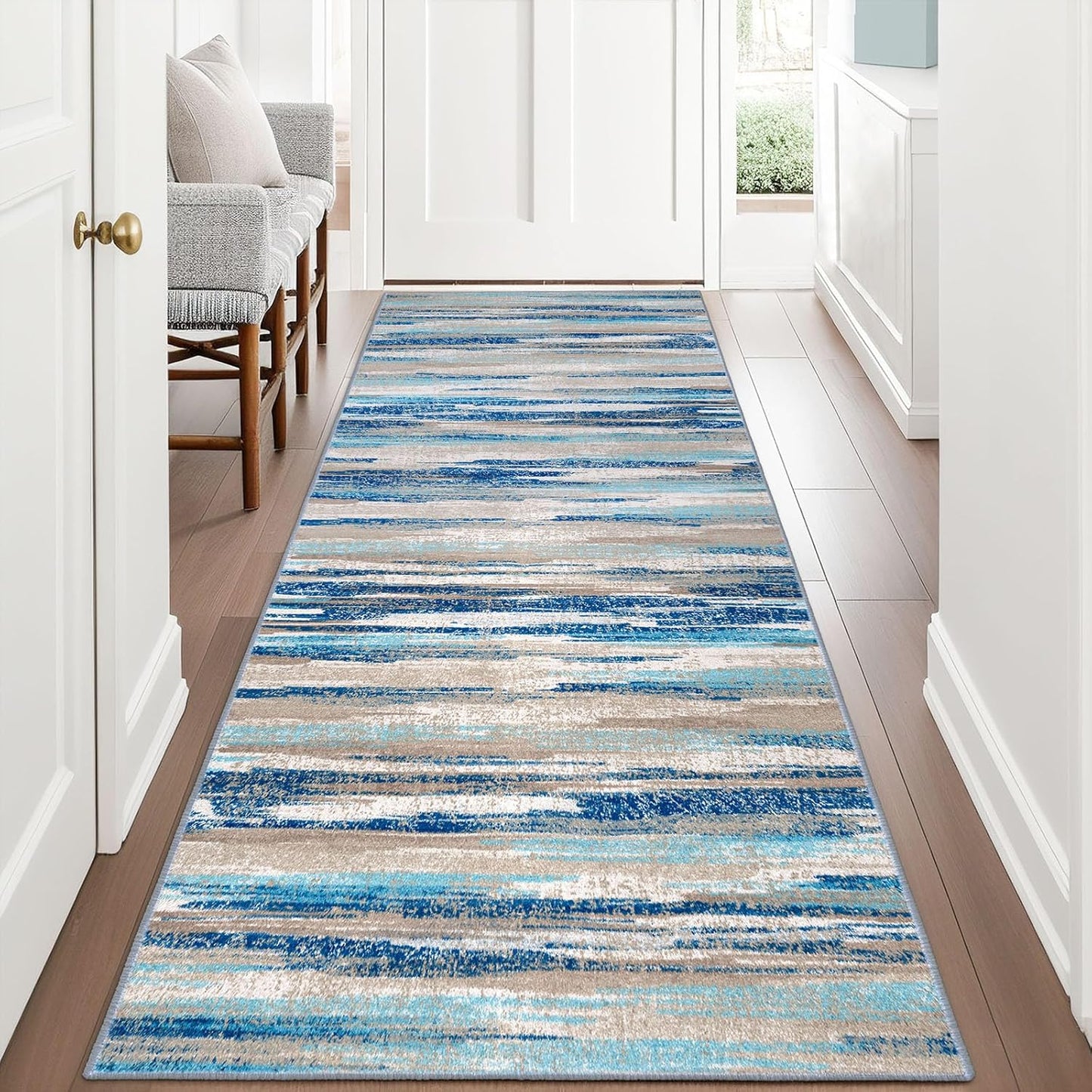 Modern Abstract Runner Rug 3x8 for Stylish Home Decor