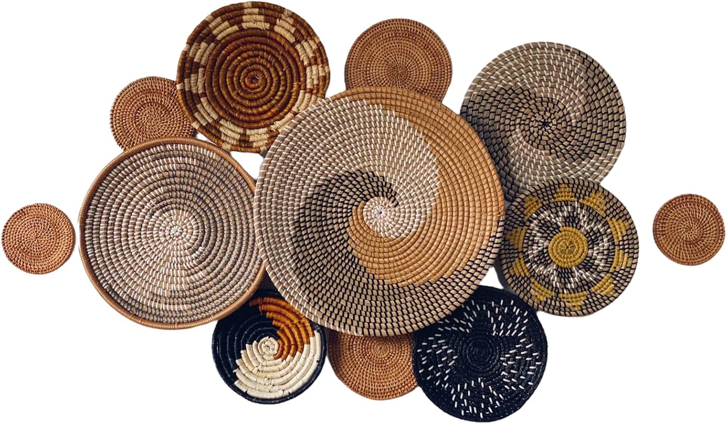 Handcrafted Woven Basket Wall Decor for Bohemian Style Homes