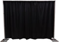 8ft x 10ft Black Portable Pipe and Drape Backdrop Kit - Premier