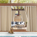 Waterproof Outdoor Curtain W105 x L108 - Blackout Patio Panels