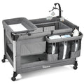 4-in-1 Baby Bassinet with Mattress - One-Push Setup Playard