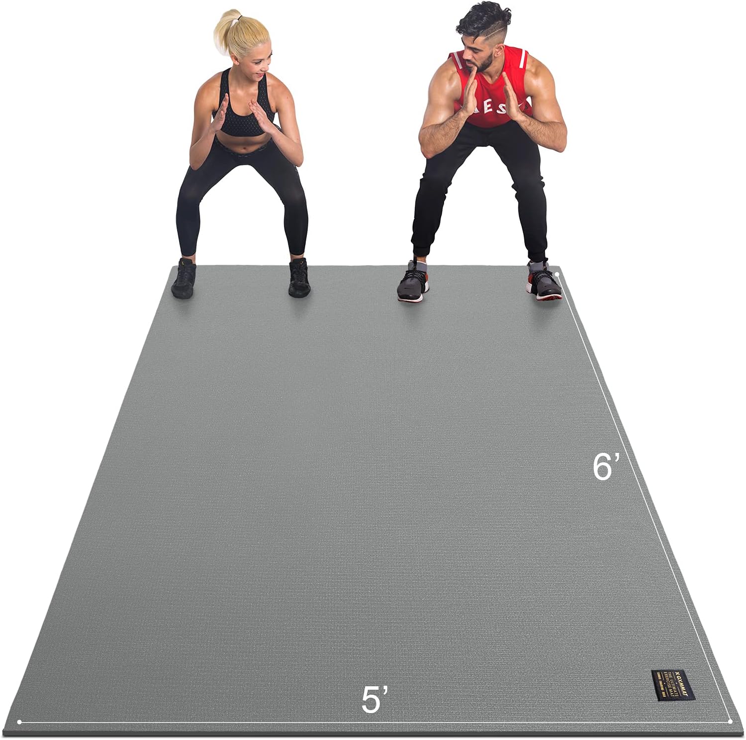 GXMMAT Large Non-Slip Exercise Mat - Extra Wide & Durable
