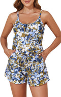 Smismivo Romper One Piece Swimsuit for Women - Modest Coverage