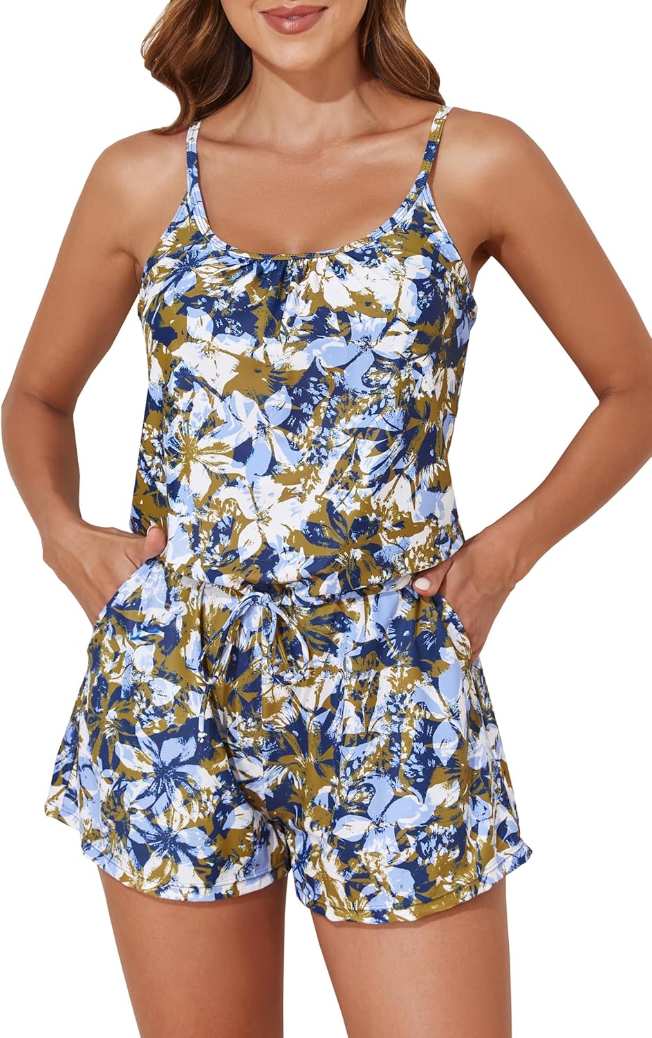 Modest One Piece Swimsuit for Women with Pockets and Style