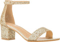 ILLUDE Womens Fashion Ankle Strap Kitten Heel Sandals - Adorable Style