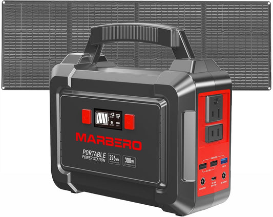 MARBERO 296Wh Solar Generator Power Station - Portable & Reliable