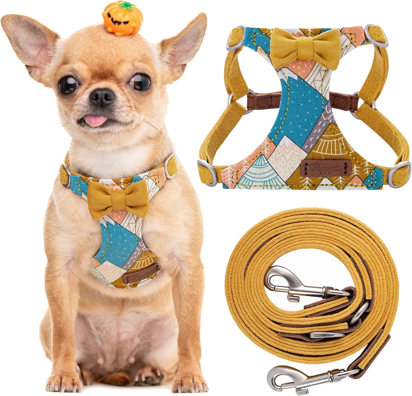 Puppytie No Pull XS Dog Harness with Multifunction Leash